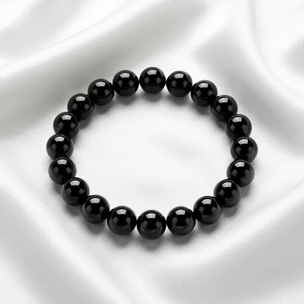 Natural Black Tourmaline Protection Bracelet